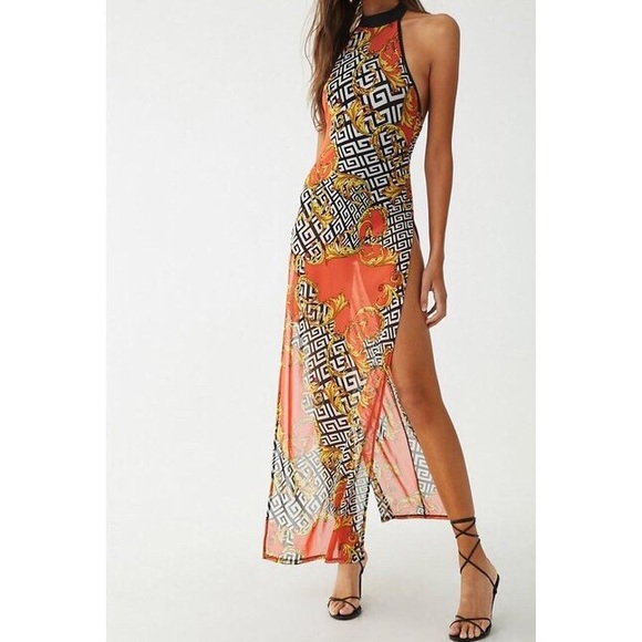 Forever 21 Dresses & Skirts - Baroque style halter dress